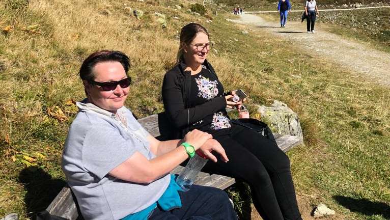 Sonne genießen in Gargellen beim Teamausfl 2019