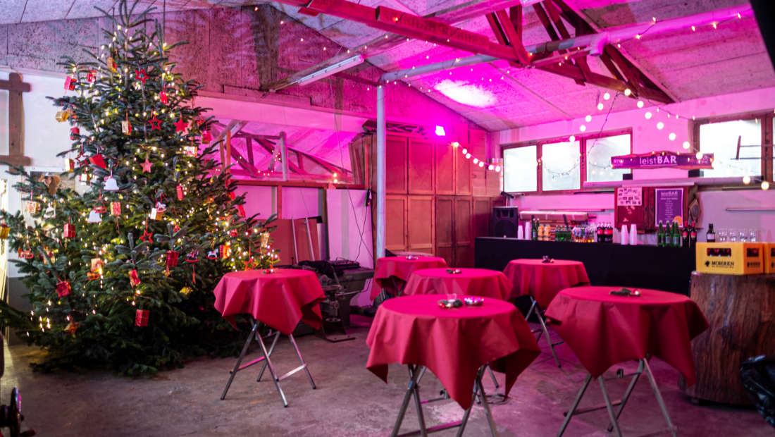 Es ist angerichtet - jährliche Weihnachtsfeier in unserem Bauhof in Lauterach